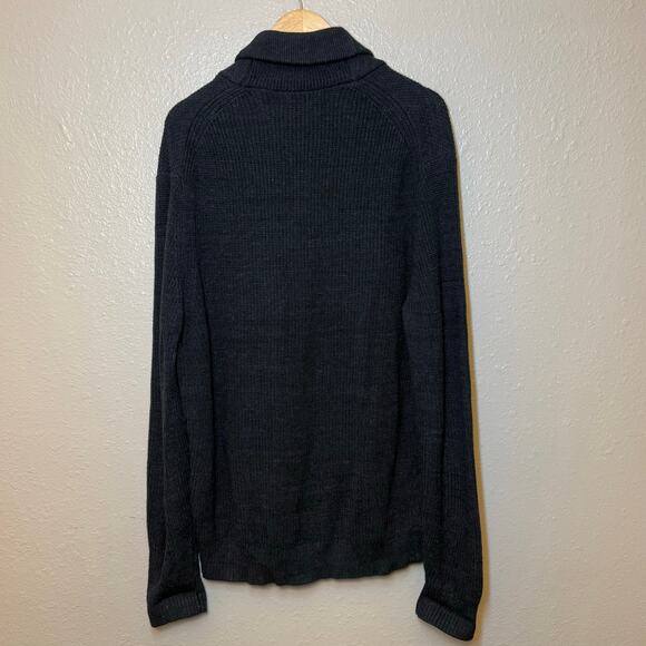 Banana Republic Shawl-Collar Cardigan Sweater Academia 100% Cotton Blue Men’s XL - Picture 2 of 10